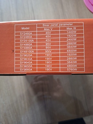 Controler fotovoltaic MPPT, SY48100A