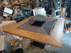 Gratar plită pătrată 1 metru  grosime 10 mm