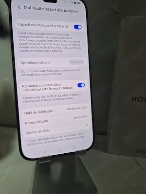 Honor 600 Lite 5G 256GB 8+8GB Ram Duos NOU 0 Cic incarcare - imagine 2