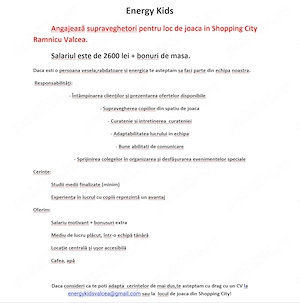 Casier lucrator comercial, supraveghetor                                          