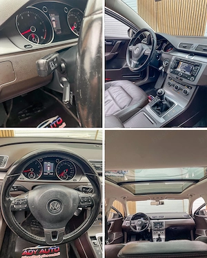 VW Passat 1.4 TSI. 122 Cp. Panoramic. Piele. Scaune incalzite. Culoare MOKA BROWN . RAR+ITP.Garantie - imagine 6