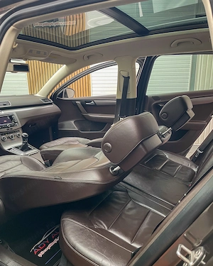 VW Passat 1.4 TSI. 122 Cp. Panoramic. Piele. Scaune incalzite. Culoare MOKA BROWN . RAR+ITP.Garantie - imagine 9