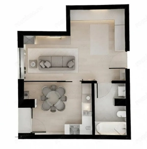 Apartament cu o cameră  finisat , 37 mp,   Gheorgheni – Str. Sopor - imagine 7