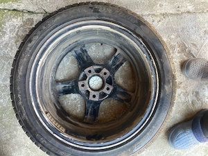 Set 4 Jante Aliaj 17" Style 128 Negre, 5x120 + Anvelope Iarnă 225/45 R17 - imagine 4