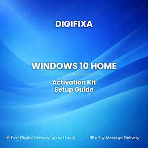 Windows 10 Home Digital Kit - Lifetime Full Access - Global Activation Bundle