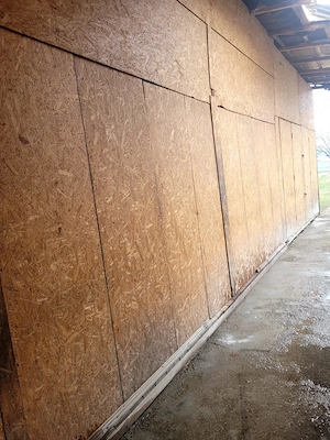 Magazie   Anexă spațioasă 38 mp   Panouri OSB + Dușumea scândură