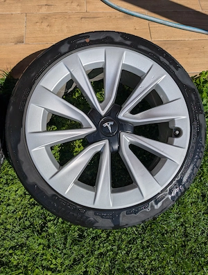 4x Jante originale Tesla Model 3 Sport Wheels 19x8.5J - imagine 3