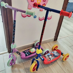 Trotinete Biciclete pentru  copii 3-6 ani cu roți ajutătoare si pedale detasabile