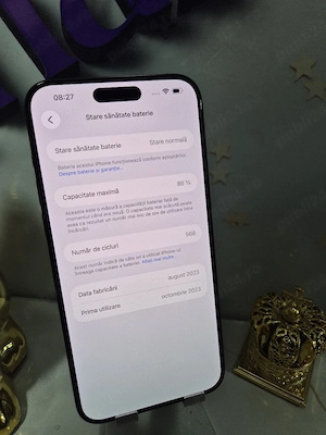 iPhone 15 Pro Max 1TB Baterie:86%.Pre  fix!