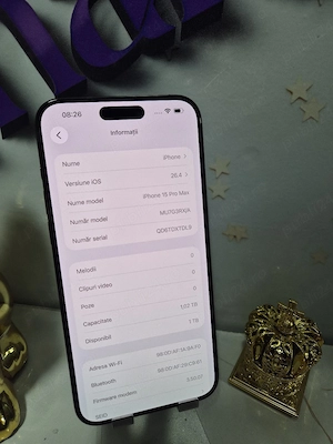iPhone 15 Pro Max 1TB Baterie:86%.Pre  fix! - imagine 3
