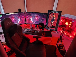  PC Setup 2025 AMD Ryzen 7 7800X3D 4.2 GHz, RTX 4080 16 GB, RGB 64 GB, Samsung 990 Pro 2 TB SSD