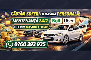 Soferi Uber Bolt . Oferim Seriozitate