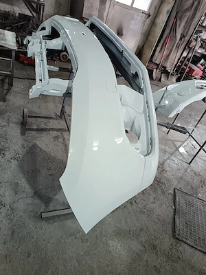 Bară față Dacia Logan 2 Facelift an 2018 2019 2020 albă  - imagine 2