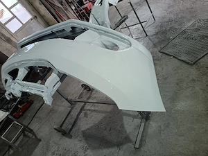 Bară față Dacia Logan 2 Facelift an 2018 2019 2020 albă  - imagine 5