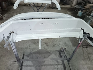 Bară față Dacia Logan 2 Facelift an 2018 2019 2020 albă  - imagine 4