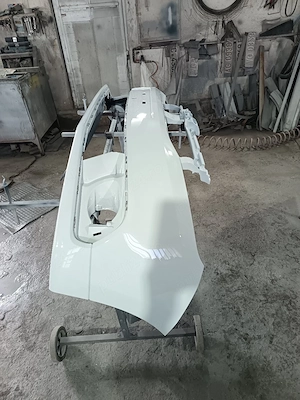 Bară față Dacia Logan 2 Facelift an 2018 2019 2020 albă  - imagine 3