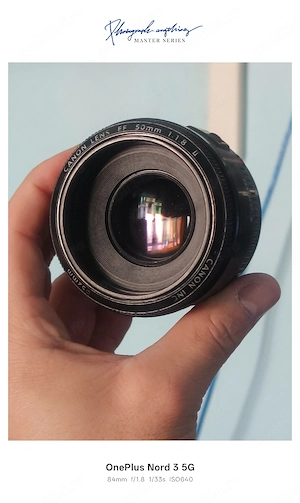 Canon EF 50mm f 1.8 II + filtre