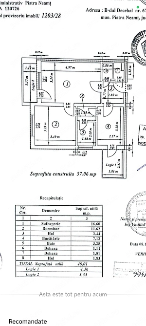Vand apartament decomandat  cu două camere.  - imagine 10