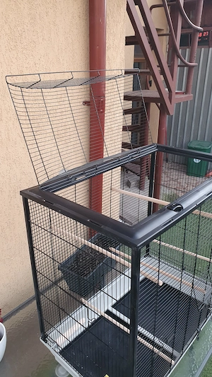 Colivie Voliera mare Negru 78cm x 48 cm x 107 cm