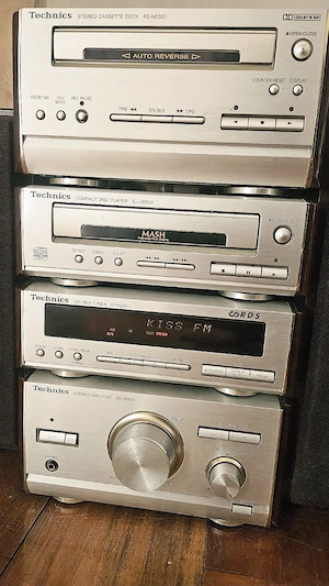 Combina audio Technics HD501 + boxe originale | Sunet puternic . Stare foarte bună - imagine 4