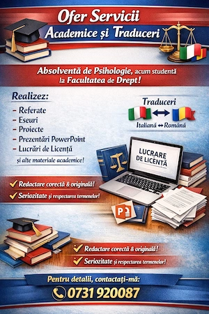  Ofer servicii academice și traduceri