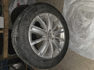 Vand Jante cu cauciucuri vara de volkswagen tiguan pe 225/55/18  - imagine 2