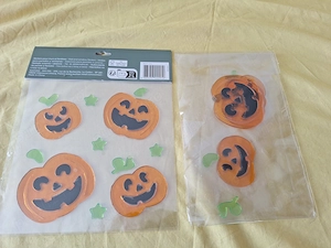 Set decoratiune Halloween   Stickers pentru fixare pe geamuri, ferestre etc