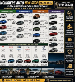 Închirieri Auto Non-Stop | | Fără Depozit