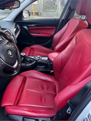 BMW serie 1 Sportline, Unicat, piele rosie - imagine 3