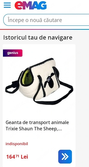 Geanta de transport animale Trixie Shaun The Sheep, 40x26x26 cm, Crem Verde  