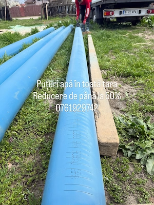 Foraje puțuri apă preț de la 100 metrul liniar! - imagine 3