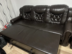 set canapea extensibila si 2 fotolii - imagine 3