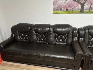 set canapea extensibila si 2 fotolii - imagine 2