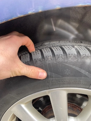 Jante gama VAG 5x112 cauciucuri de iarnă noi - imagine 4