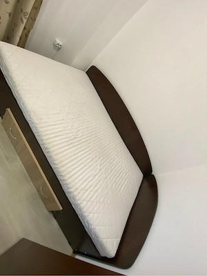 Pat de o persoana cu saltea si lada depozitare  - imagine 5