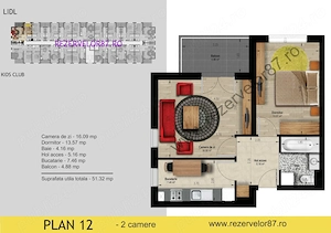 Închiriez apartament 2 camere în Militari Residence - imagine 10