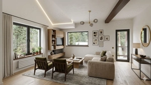 Apartament cu 4 camere 125 mp (4 garsoniere) la cheie + 60 mp pod - Busteni