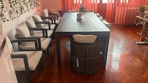 Set 1 masa + 6 scaune de gradina - imagine 2