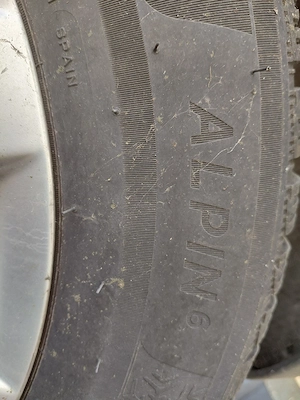 Roti aliaj vw 195 65 15 5x112 cu an̈velope Michelin Alpin 6 - imagine 3