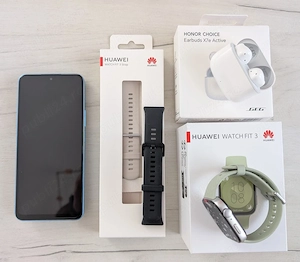 Honor 90 Lite, Huawei Watch FIT 3 si HONOR CHOICE Earbuds X7e Active.