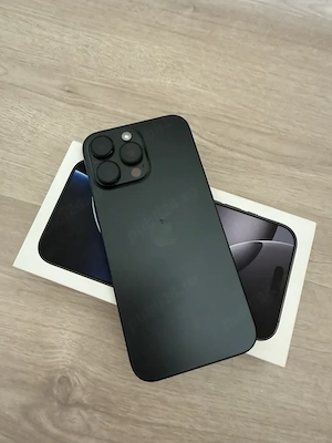 Telefon smartphone APPLE iPhone 16 Pro Max 5G, 512GB, Black Titanium, ca nou