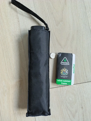 Umbrela mini Fulton Miniflat Lightweight Folding Umbrella compact umbrella - imagine 4