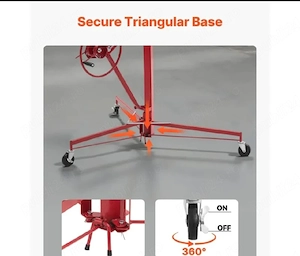Elevator reglabil pentru plăci de rigips 