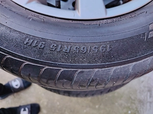 Jante Magneziu 5/112/15 plus cauciucuri de vara 195/65/15 - imagine 2