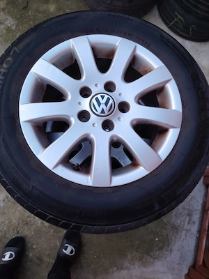 Jante Magneziu 5/112/15 plus cauciucuri de vara 195/65/15