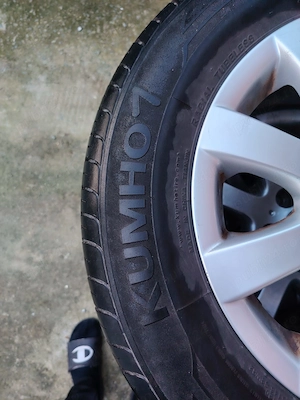 Jante Magneziu 5/112/15 plus cauciucuri de vara 195/65/15 - imagine 4