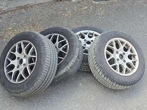 set roti vara 185 65 r14 focus mk1 - jante aliaj, anvelope continental si barum stare excelenta - imagine 2