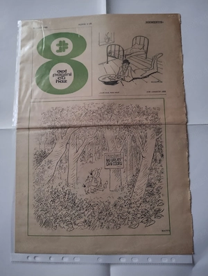 222. Ziar de caricaturi (rar), Haz nr. 8, august 1985, Matty, Nell Cobar, etc