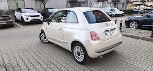 fiat 500 automata 1,2 benzina panorama alb perlat - imagine 2