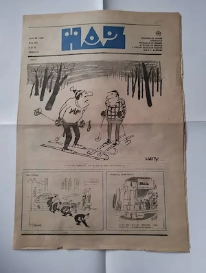 228. Ziar de caricaturi (rar), Haz nr. ?, anul 1988, Matty, Nell Cobar, etc. 